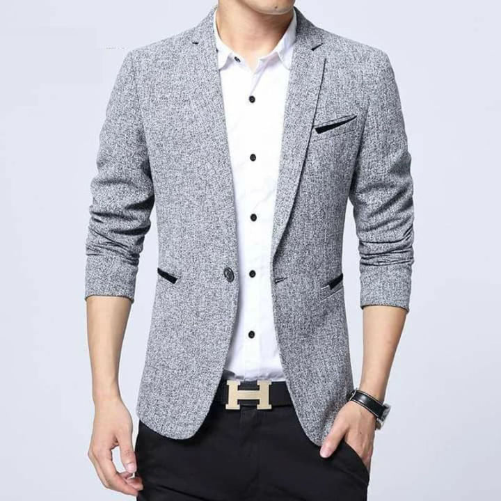 Synthetic%20Casual%20Blazer%20For%20Men%20-%20Image%204