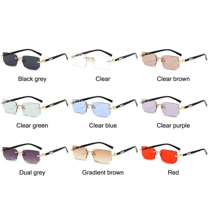 Retro%20UV400%20Protection%20Rimless%20Rectangle%20Sunglasses%20Y2K%20Shades%20Frameless%20Sun%20Glasses%20for%20Women%20&%20Men%20-%20Image%202