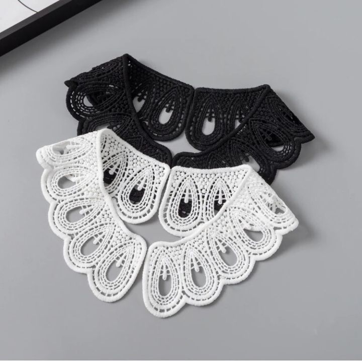 1%20Pair%20White%20Neckline%20Collar%20Lace%20Fabric%20Embroidery%20Carft%20DIY%20Dress%20Garment%20Decoration%20Accessories%20-%20Image%202