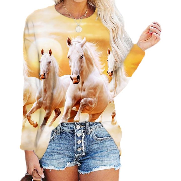 3D%20Digital%20Printing%20Long%20Sleeve%20Top%20Lady%20New%20Spring%20Summer%20Clothes%20O-Neck%20Horse%20Head%20Printed%20T-shirts%20Casual%20Loose%20Funny%20Tees%20-%20Image%205