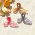【Shop the Latest Trends】 13cm Fashion Hair Claw Clip Solid Color Hollow Streamer Plastic Hair Claw Clip Hairpin Accessories For Women Girls Bayline. 