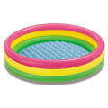 Intex Inflatable Swimming Pool | Kids Pool Baby Bath Tub Mini Water Tub | 3 Layer Rainbow Padded Soft Floor - 4FT / 120CM Size - Durable PVC Vinyl Material (Heavy Duty Non-Toxic Outdoor Garden Portable Summer Fun Play Toy Paddling Pool Exclusive Model BD..