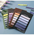 Adhesive Notes120 Sheets 6 Colors Morandi Gradient Color Sticky Notes Memo Pad Lable Sticker Bookmarks Notepad for Strip Index Tabs Writable Page Marking Classify File. 