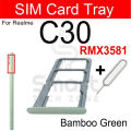 Realme C30 Sim Tray Micro SD Card Slot with Sim Ejector Pin Replacement Part. 