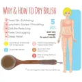 【VisioN Shop】Dry Body Brush Bath Brush Natural Bristles Back Scrubber with Long Wooden for Shower Remove Dead Skin. 