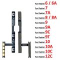 Redmi 6 6A 7 7A 8 8A 9 9C 9T 10A 10C 12C Power On/Off Switch Button + Side Volume Up/Down Buttons Flex Cable Replacement Parts.