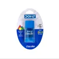 DOMS Erasner Dual-Sided Pencil Sharpeners and Erasers 2-Pack - Vibrant Colors, Assorted Shapes.