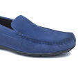 Maverick Dark Navy Soft Suede Leather Loafer for Men. 