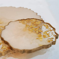 PDTYMWNG Silicone Resin , 2 Pcs Resin Tray Mold + 8 Pcs Coaster , Tray , Tray and Coaster Epoxy Set.