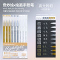 Languo handbook pen full set Morandi color gel pen large capacity student marker pen multi-color note-taking special.