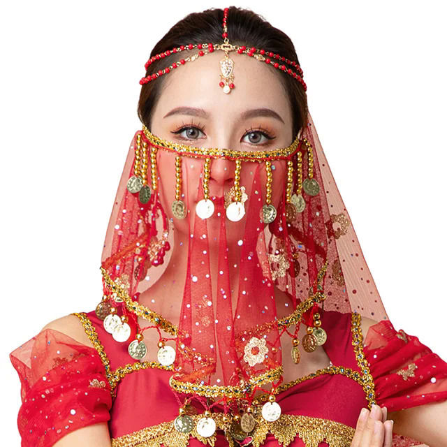 Women%20Belly%20Dance%20Tribal%20Face%20Veil%20Halloween%20Costume%20Accessory%20Beaded%20Masquerade%20Mask%20India%20Dance%20Outfit%20Sexy%20Arabic%20Princess%20-%20Image%207