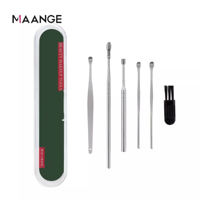 MAANGE%206PCS%20Ear%20Cleaner%20Ear%20pick%20Set%20Ear%20Wax%20Remover%20Ear%20Curette%20Spiral%20Ear%20Spoon%20Ear%20Cleaning%20Tools%20-%20Image%204