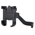 Techway Rider Metal Mobile Phone Holder for Motorcycle-Black.