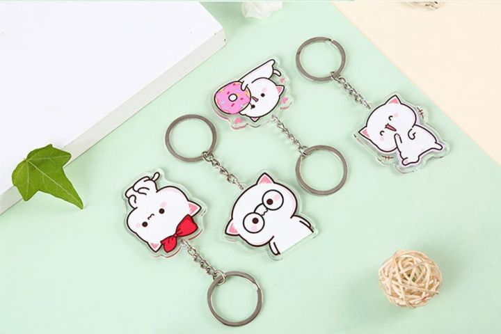 Mitao%20Cat%20Acrylic%20Keychain%20Net%20Red%20Cute%20Couple%20Peach%20Cat%20Schoolbag%20Ornaments%20Cat%20Surrounding%20Stand%20Pendant%20Charm%20Keyring%20Gift%20-%20Image%205
