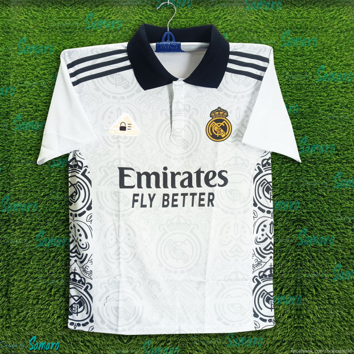 Real Madrid Jersey - Short sleeve Collar Jersey - Polo Jersey - Football Jersey 2025-26