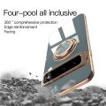 Luxury Plating Silicone Shockproof Phone Case For Google Pixel 8 7 Pro 7A 6A 5A Metal Ring Magnetic Holder Stand Soft Back Cover Abandon Abandon.