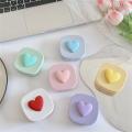 Contact Lens Box Macaron Color Square Love Portable Mirror Cute Contact Lens Companion Box Travel Easy Carry Storage Container. 
