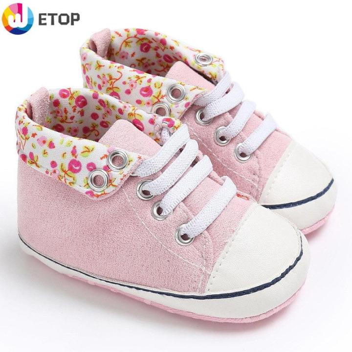 【Nice Day Toy Findings Store】(New)[2024] canvas high help baby shoes soft bottom shoes baby shoe toddler shoes baby shoes girl girls boy toddler slippers moccasins booties boots infant shoes girls booties newborn sandals boy sneakers