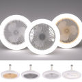 30W LED Fan Chandelier E27 Light Holder 3 Speeds Wind Dimmable Timing Aroma Fan Ceiling Light With/NO Remote Control Fan Lamp.