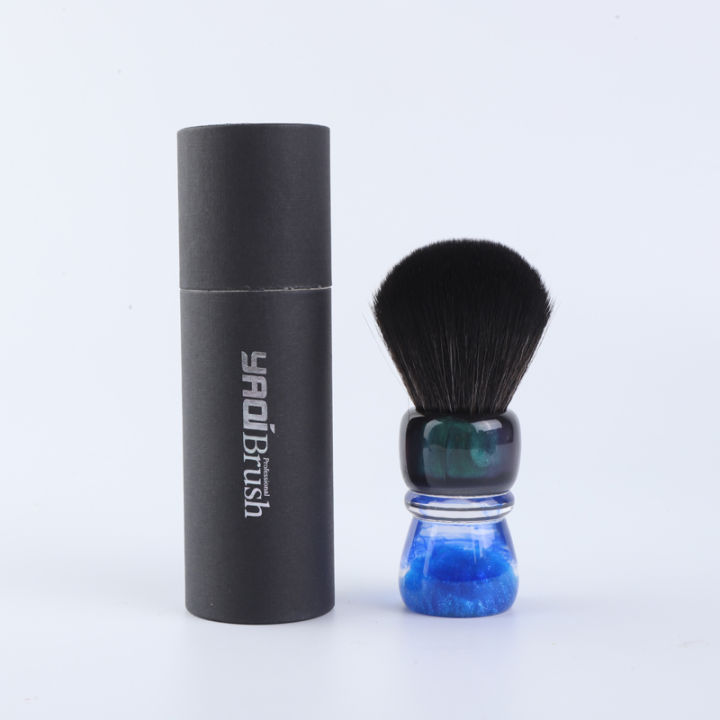 YAQI%20OCEAN%2028mm%20Synthetic%20Hair%20Resin%20Handle%20Men%20Wet%20Shaving%20Brush%20-%20Image%202
