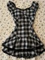 Kawaii Dress korean Sweet Cute Plaid Lace Dresses Summer Women Short Skirt Vintage Aesthetic Fairycore Y2K Preppy Clothing. 
