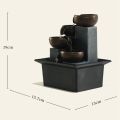 Tabletop Fountain Ornaments Home Gardening Decoration Rockery Water Fountain Crafts Gifts Desktop Decorations EU Plug. 