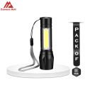 Usb Rechargable Zooming Mini Led Flashlight - Charger Light. 