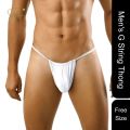 3 Pieces Men’s Low Rise Briefs Underwear Panties T-shaped Back pants Micro Thongs Underpants Lingerie Stylish & Fashionable Seductive T-Back Panties For Mans From Shilpiana By (Red, Black, White, Purple, Pink, Printed - Free Size).
