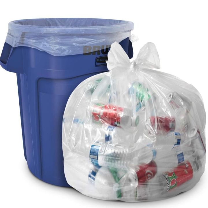 Medium capacity Trash / Garbage  Bag 90/50/30 Pcs (18 /24 inch )  Semi transparent white color By Safe Zone