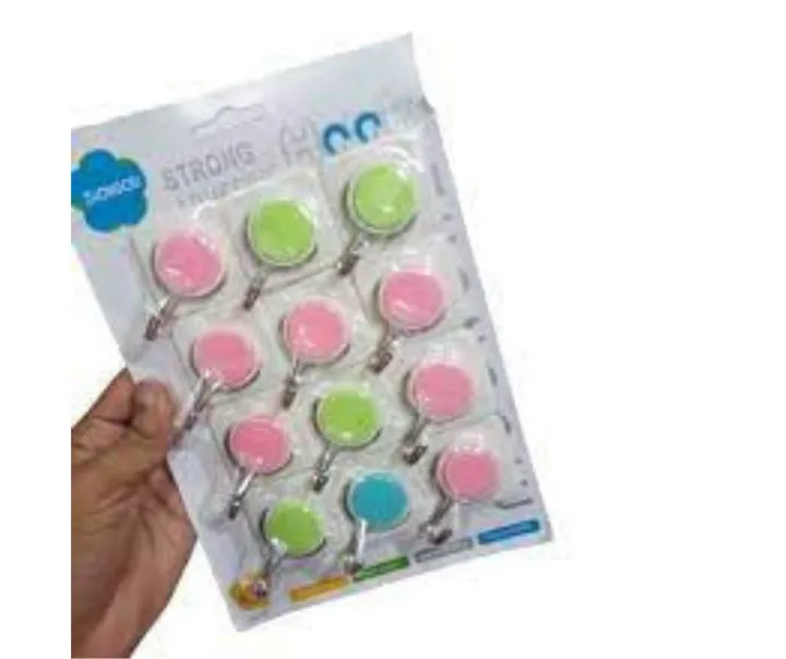 12%20pcs%20Adhesive%20Hooks%20Heavy%20Duty%20Wall%20Hooks%20-%20Image%202