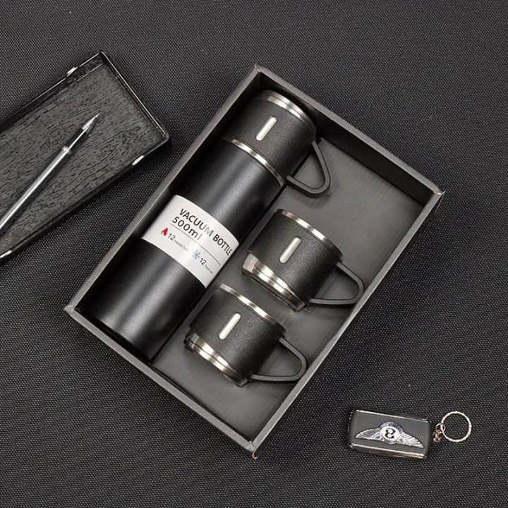 500ml%20Stainless%20Steel%20Vacuum%20Flask%20with%203%20Cup%20Set,%20Leak%20Proof,%20Portable,%20Long%20Lasting%20Insulation%20-%20Image%202
