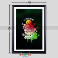 Shadin banglar poradin bangla typography Fiber Art Photo Frame Wallmate for Decoration -2947. 