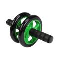 Braked AB Exercise Wheel - Black and Green. 