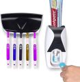Automatic Toothpaste Dispenser with Toothbrush Holder Smart Brush Organizer Modern - Flashbuy Deals.