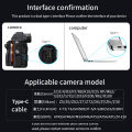 USB C type-c to type-c camera cable 3m 5m 8m for cannon EOS R RP SONY a7m3 R3 A7R4 Tethered line camera to computer.