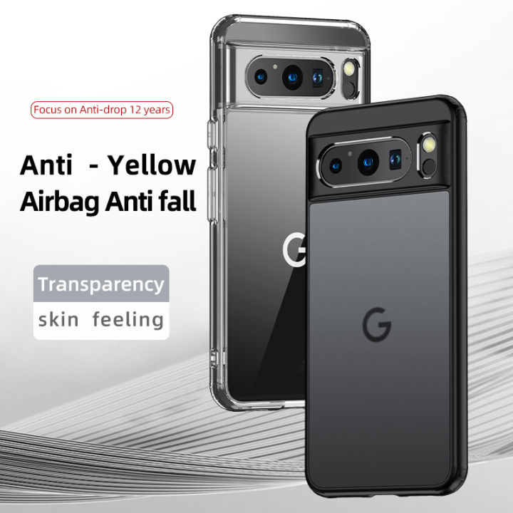 Alien Anti-Scratch Translucent Frosted Armor Shockproof Phone Case For Google Pixel 8 7 Pro 7A TPU Bumper Hard Plastic Back Cover