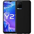 Vivo Y21T Premium Silicone Matte Soft Phone Case - Black - Phone Back Cover. 