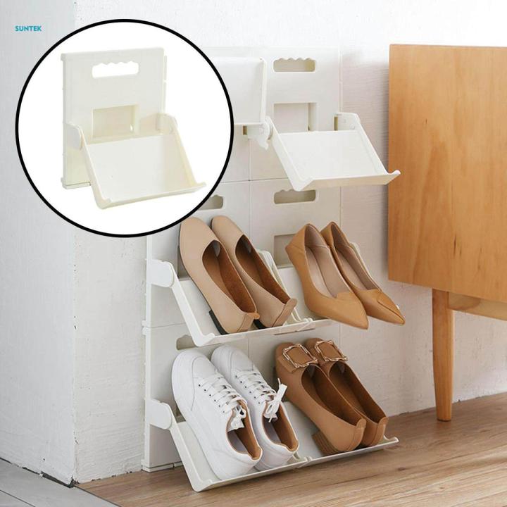 Shoe Storage Rack Folding Shoe Rack Wall Mounted Stackable