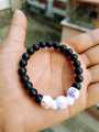 Black  Hamsa Hand Energy Beaded Bracelet Tiktok. 