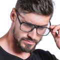 Yoovos Luxury Glasses Frame Men Square Retro Eyeglasses Frames Men/Women Vintage Okulary For Men Blue Light Transparent Eyewear. 