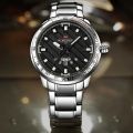 Understated -Craftsmanship and Trendy -NAVIFORCE NF9090 - Silver Stainless Steel Analog Watch for Men- Progressively Better. 
