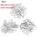 30pcs/SET Men's Fashion diy craft Shoulder strap necktie strap Sling buckle cravat clip bow tie.