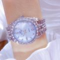 Luxury BS Brand Women Gold Stainless Steel Quartz Watch Military Crystal Casual Wrist Watches Rhinestone.
