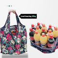 Foldable Shopping Bag Reusable Eco Bags For Vegetables Grocery Package Shopper Bag Large Handbags Tote Bags Pocket Pouch.