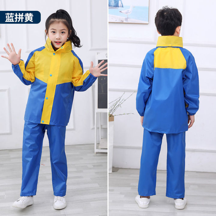 Children%20Raincoat%20Rain%20Pants%20Set%20Waterproof%20Thickened%20Full%20Body%20Boys%20and%20Girls%20Older%20Children%20Primary%20School%20Students%20Split%20Schoolbag%20Seat%20Tendon%20Cloth%20-%20Image%202