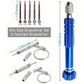 Mini Size 5in 1 Screwdriver Set & Keychain 3in 1 Screwdriver Precision Set Multifunctional Small Screw Driver for Cellphone Eyeglasses Electronics Watch Laptop #5in1. 