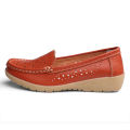 Flat Shoes For Women Leather Shoes Slip On Casual Loafers Women Shoes Korean Flats White Shoes Big Size 41.