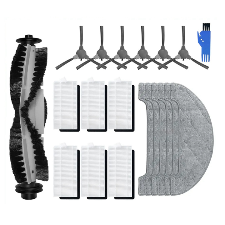 Roller Side Brush Hepa Filter Mop Cloths Rag for R-901 Robot Vacuums Accessories