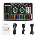 F999 Sound Card Audio Mixer Live Sound Card Voice Changer. 
