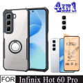 Infinix Hot 60 Pro Shockproof Phone Case for Infinix Hot 60i Hot 60 4in1 Camera Lens Glass Screen Protector+Mobile phone holder. 